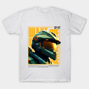 Halo game quotes - Master chief - Spartan 117 - WQ01-v6 T-Shirt